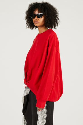 Twisted Belted Sweatshirt - 2026 SPRING