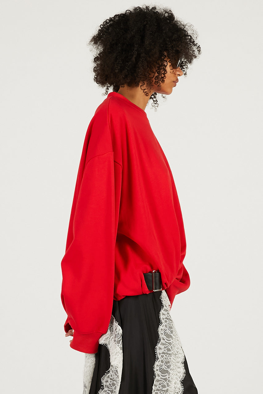 Twisted Belted Sweatshirt - 2026 SPRING