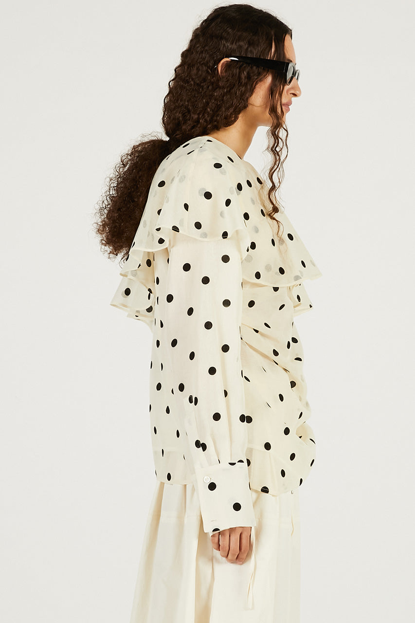 One-Shoulder Ruffled Top - 2026 SPRING