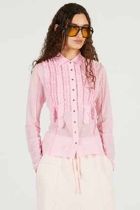 Ruffled Jersey Shirt - 2026 SPRING
