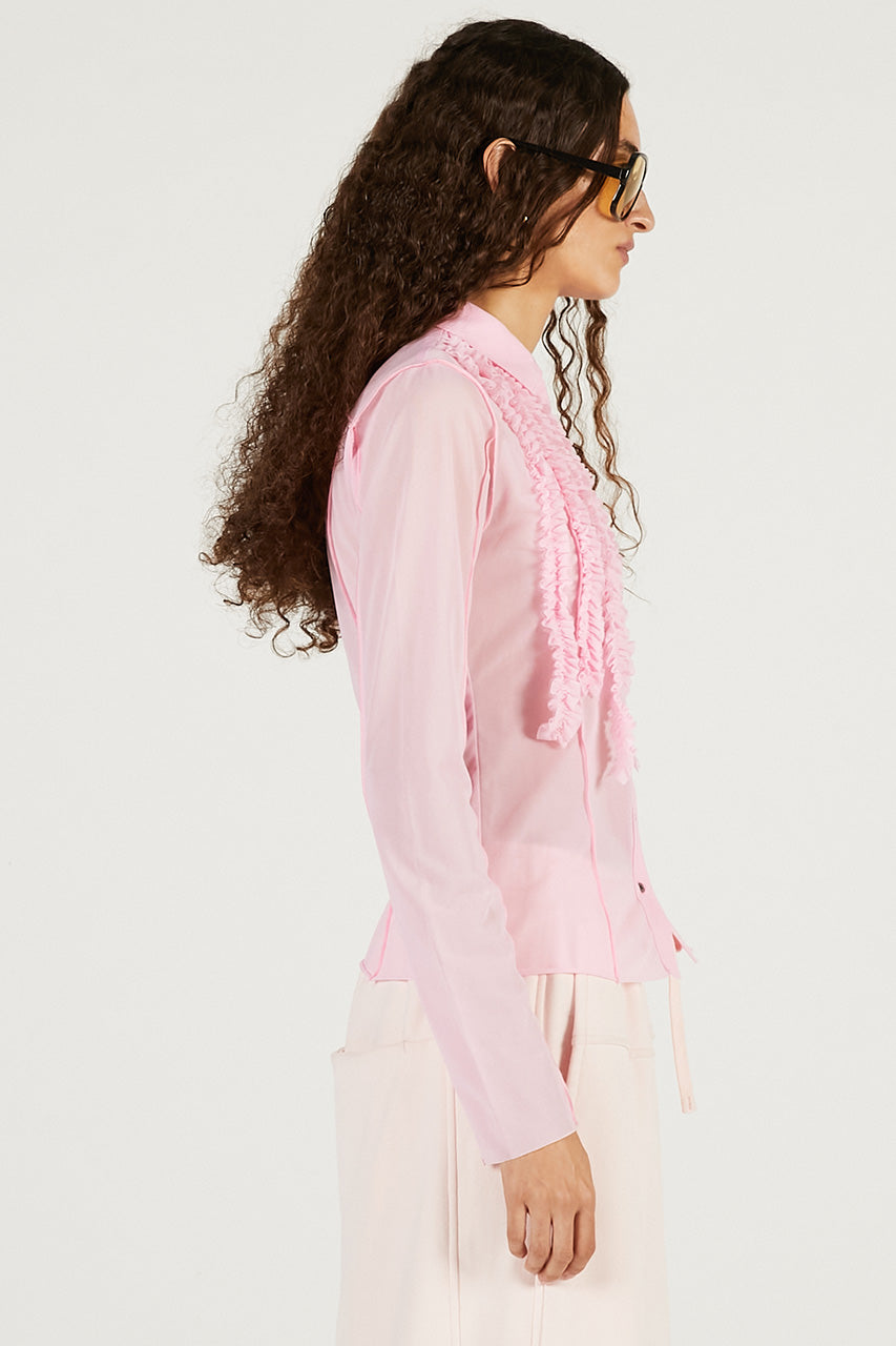 Ruffled Jersey Shirt - 2026 SPRING