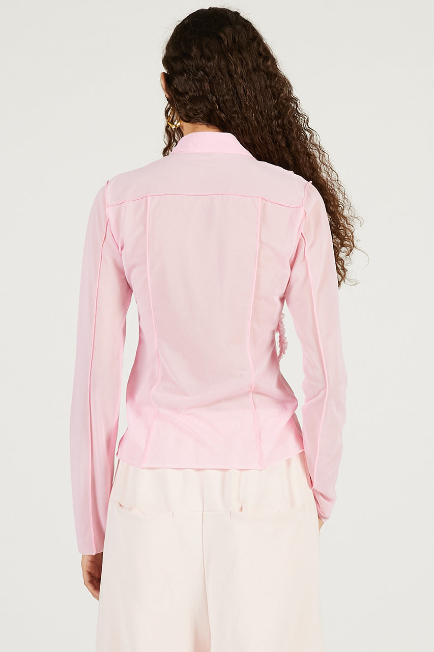 Ruffled Jersey Shirt - 2026 SPRING