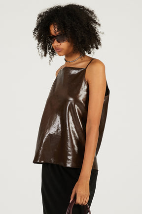 Leather Satin Camisole - 2026 SPRING