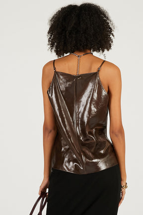 Leather Satin Camisole - 2026 SPRING