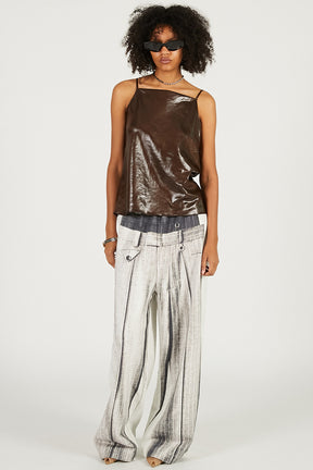 Leather Satin Camisole - 2026 SPRING