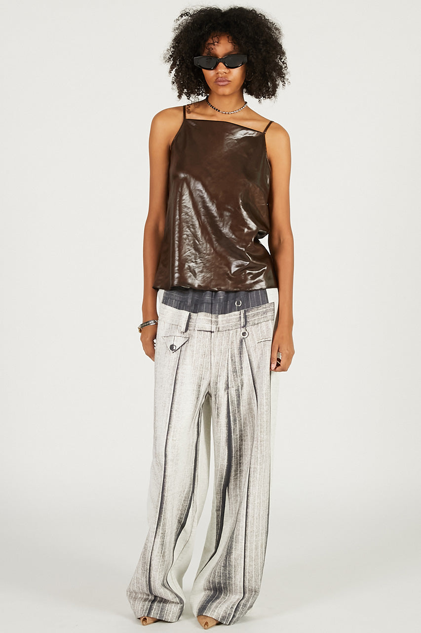 Leather Satin Camisole - 2026 SPRING