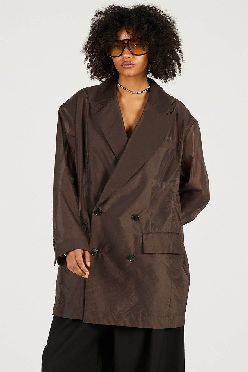 Sheer Oversized Jacket - 2026 SPRING