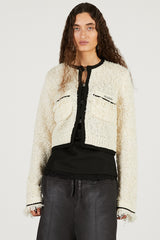 Front Charm Knit Jacket