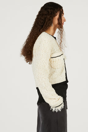 Front Charm Knit Jacket - 2026 SPRING