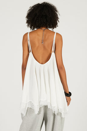 Lace Hem Volume Tunic - 2026 SPRING