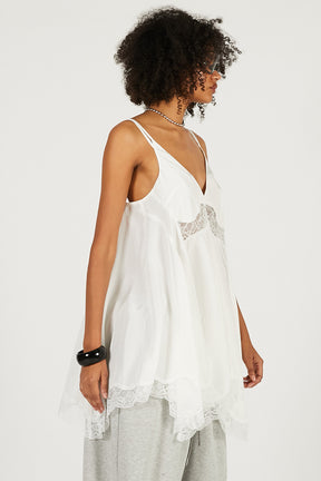 Lace Hem Volume Tunic - 2026 SPRING