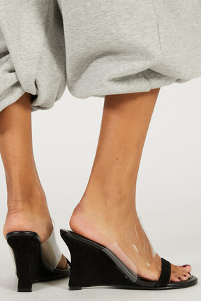 Clear Combination Mules - 2026 SPRING