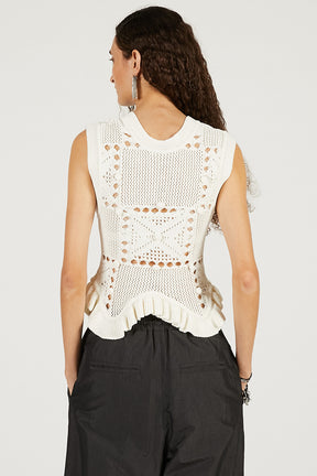 Motif Pattern 2-Way Knit Vest - 2026 SPRING