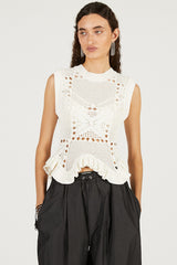 Motif Pattern 2-Way Knit Vest