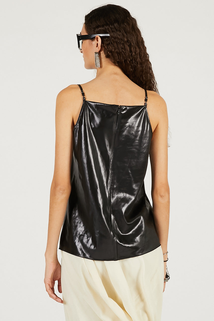 Leather Satin Camisole - 2026 SPRING