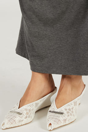 Wedge-Sole Cut Mules - 2026 SPRING