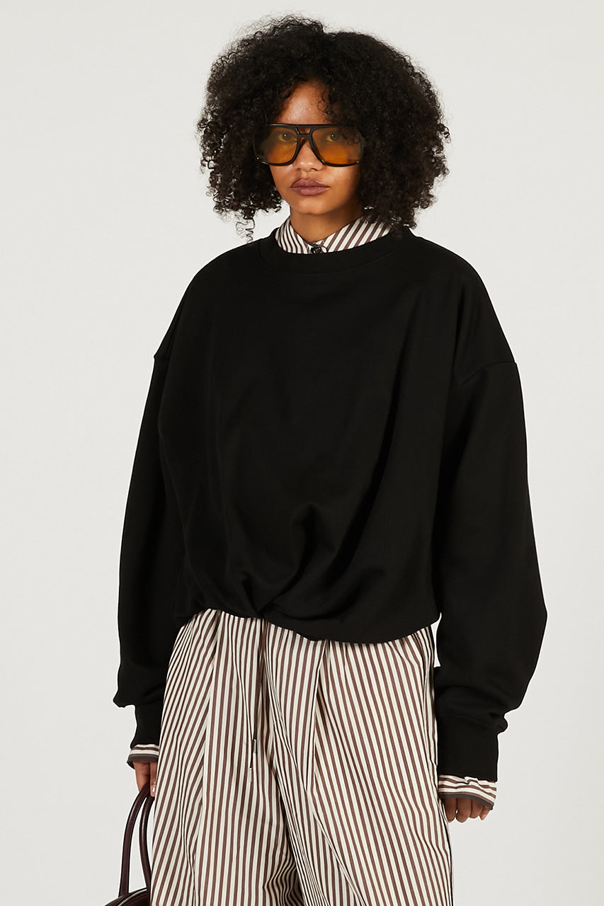 Twisted Belted Sweatshirt - 2026 SPRING