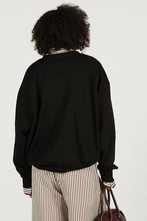 Twisted Belted Sweatshirt - 2026 SPRING