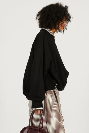 Twisted Belted Sweatshirt - 2026 SPRING
