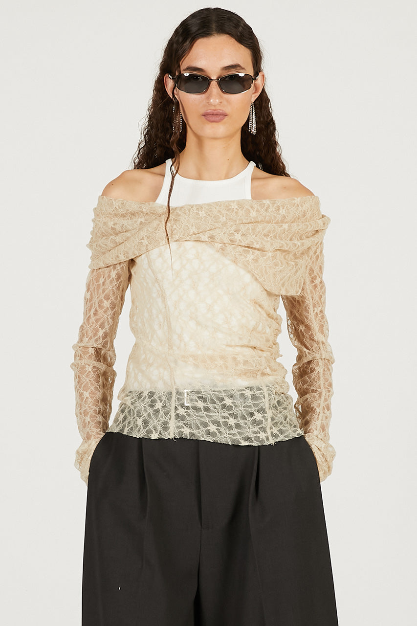 Off-Shoulder Layered Top - 2026 SPRING