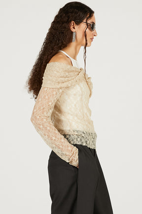 Off-Shoulder Layered Top - 2026 SPRING