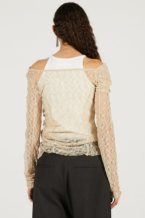 Off-Shoulder Layered Top - 2026 SPRING