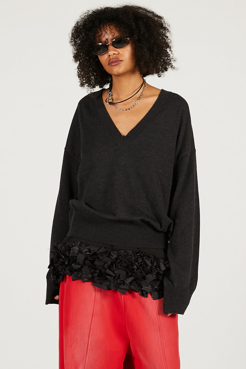 Tape Ribbon Camisole Layer Knit - 2026 SPRING