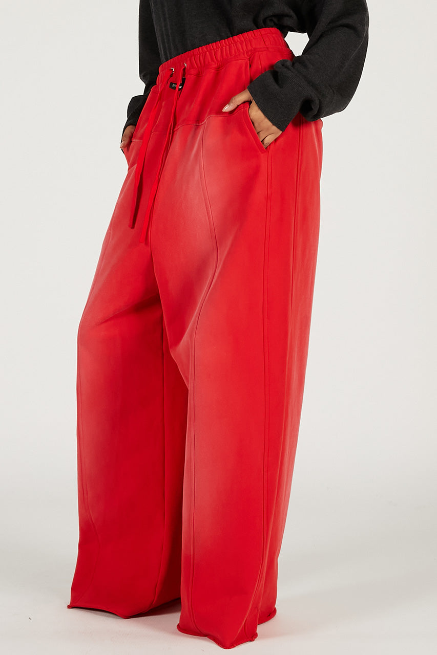 Peach Wide Sweat Pants - 2026 SPRING