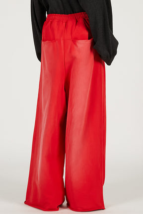 Peach Wide Sweat Pants - 2026 SPRING