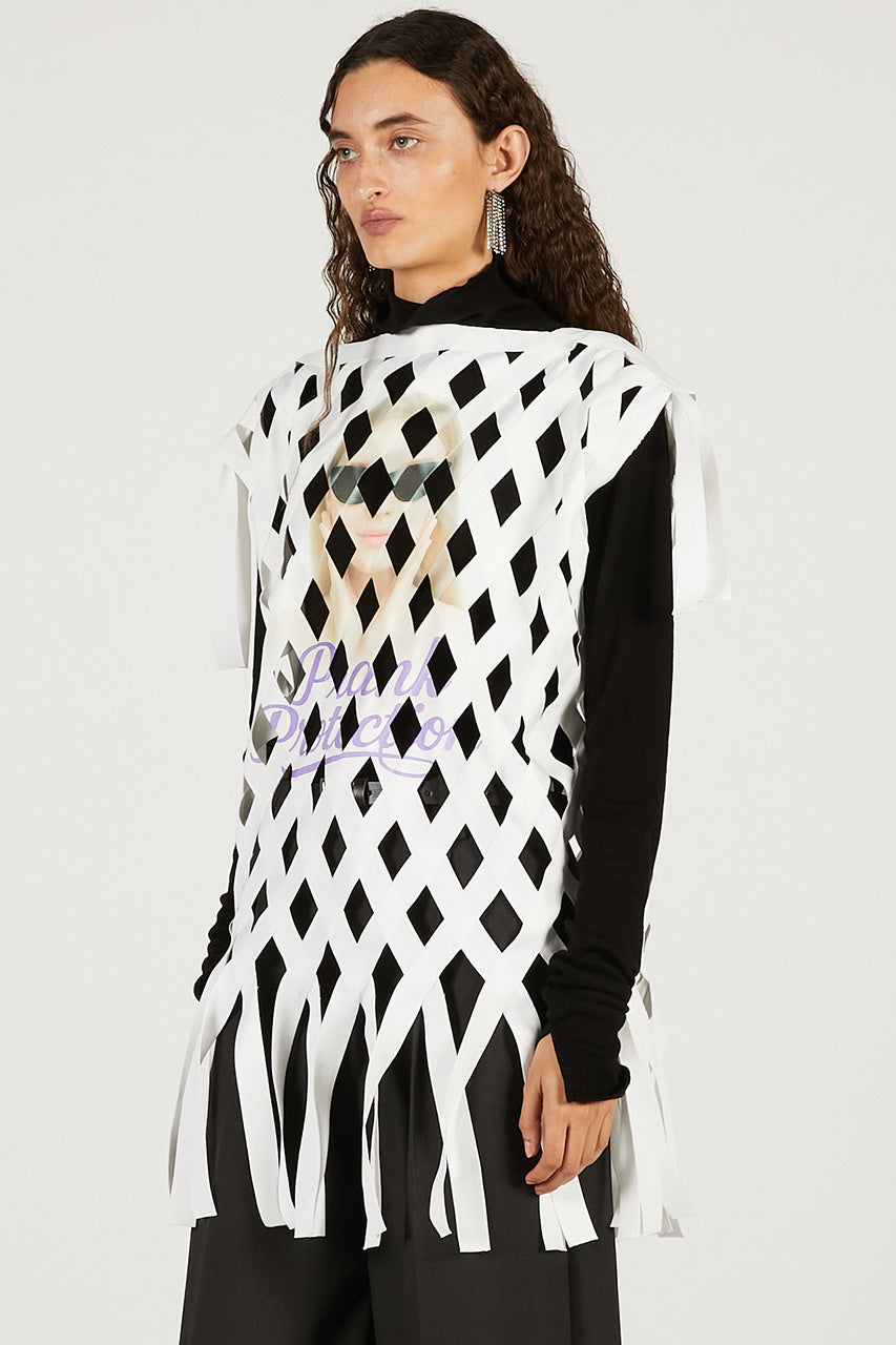 Woven Grid "aesthetic" Top - 2026 SPRING
