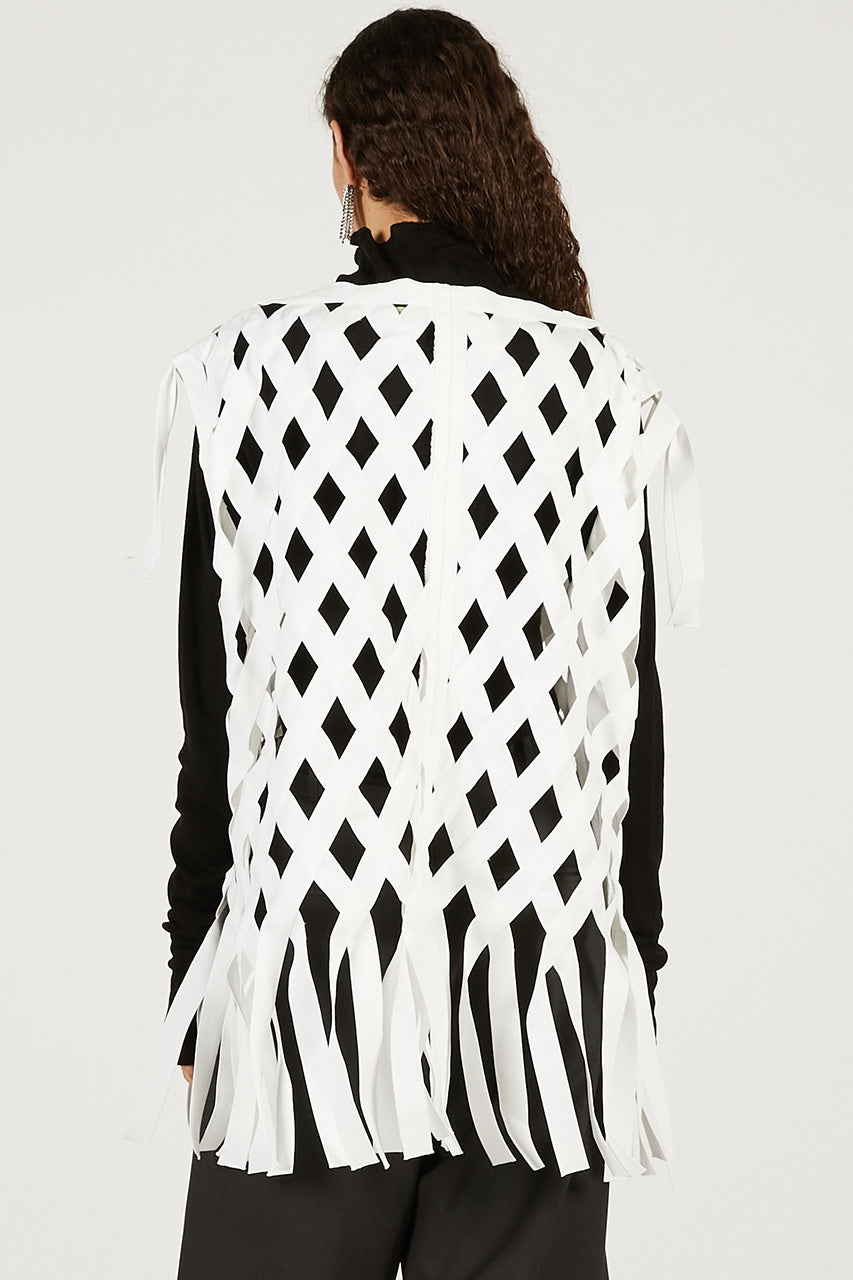 Woven Grid "aesthetic" Top - 2026 SPRING