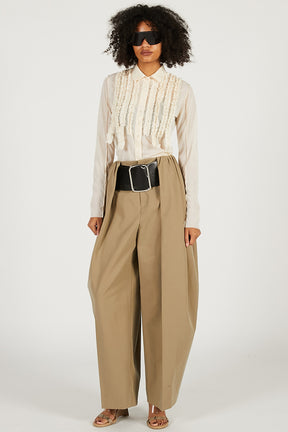 Ruffled Jersey Shirt - 2026 SPRING