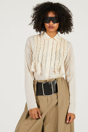 Ruffled Jersey Shirt - 2026 SPRING