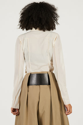 Ruffled Jersey Shirt - 2026 SPRING