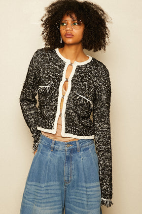 Front Charm Knit Jacket - 2026 SPRING