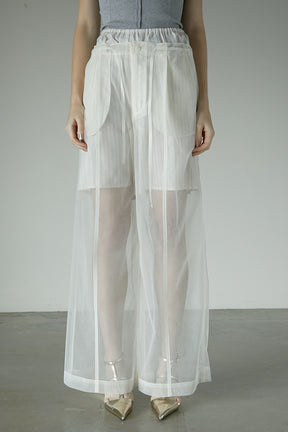 【25 SPRING PRE ORDER】Bonded Tulle Pants