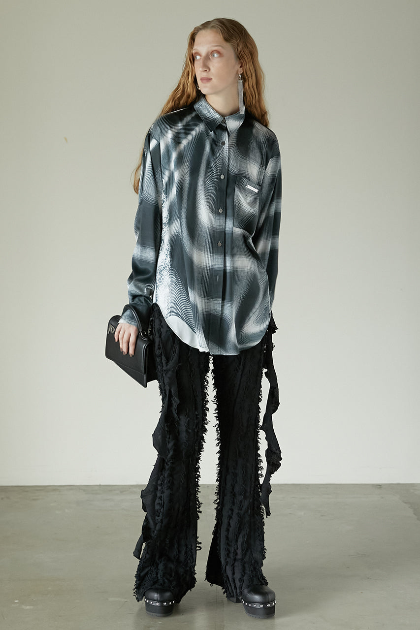 【25 SPRING PRE ORDER】Fringe Jacquard Flare Pants