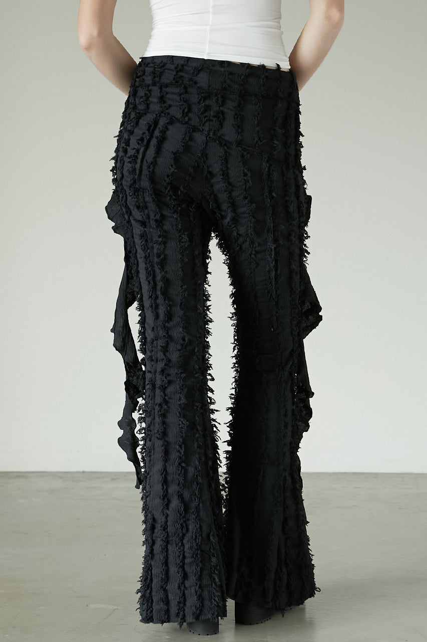 【25 SPRING PRE ORDER】Fringe Jacquard Flare Pants