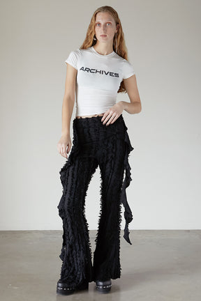 【25 SPRING PRE ORDER】Fringe Jacquard Flare Pants