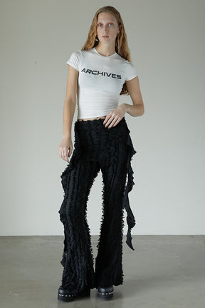 【25 SPRING PRE ORDER】Fringe Jacquard Flare Pants