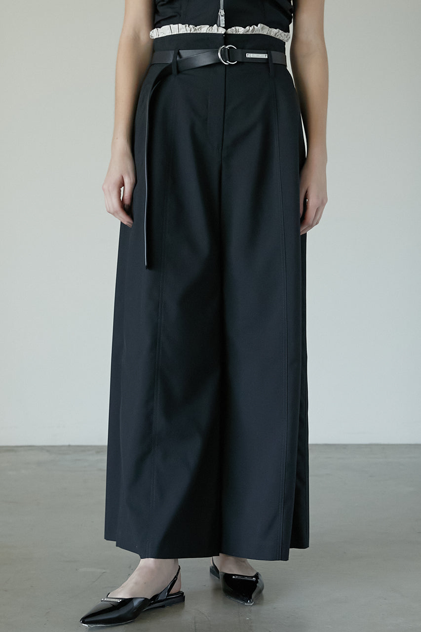 【25 SPRING PRE ORDER】Ruffle Layered Wide Pants