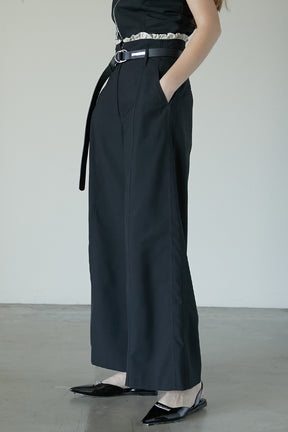 【25 SPRING PRE ORDER】Ruffle Layered Wide Pants