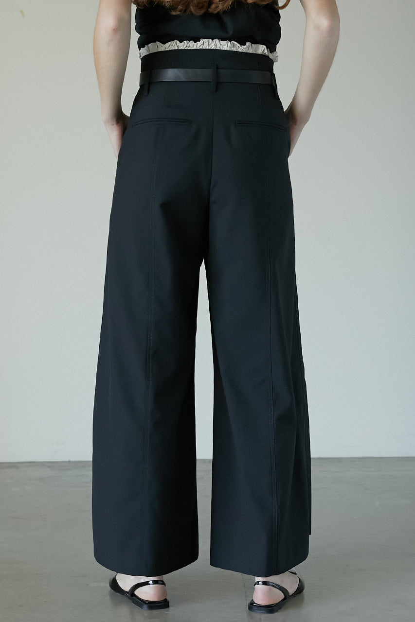 【25 SPRING PRE ORDER】Ruffle Layered Wide Pants