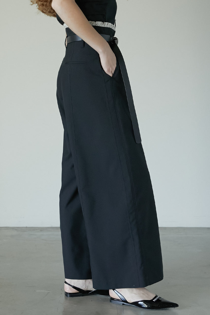 【25 SPRING PRE ORDER】Ruffle Layered Wide Pants