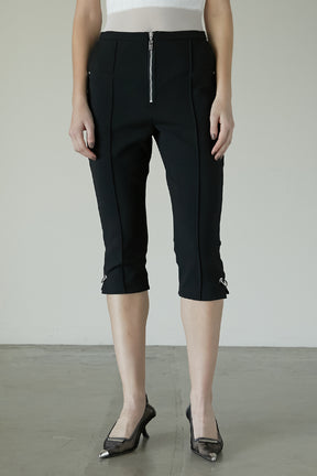 【25 SPRING PRE ORDER】Front Zip Capri Pants