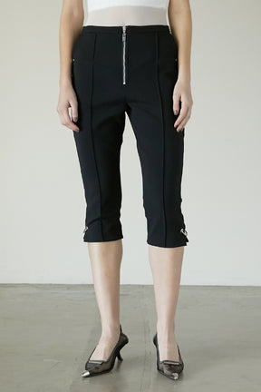 【25 SPRING PRE ORDER】Front Zip Capri Pants