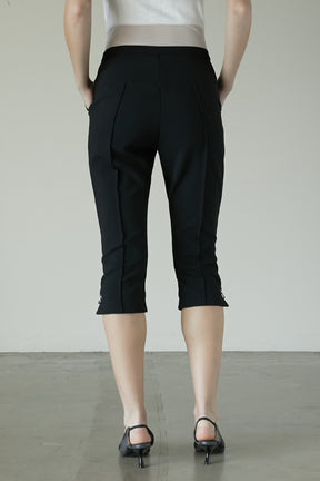 【25 SPRING PRE ORDER】Front Zip Capri Pants