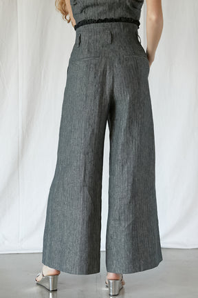 【25 SPRING PRE ORDER】Ruffle Layered Wide Pants