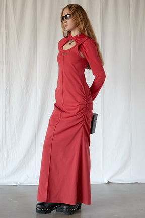 【25 SPRING PRE ORDER】Bolero Layered Cut Maxi Dress