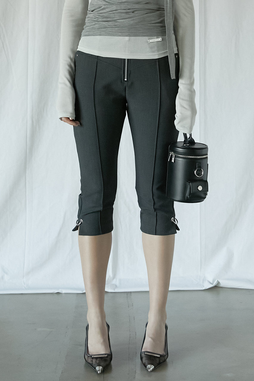 【25 SPRING PRE ORDER】Front Zip Capri Pants